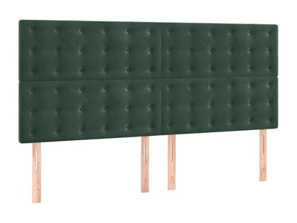 Laviecasa bed base and mattress, Dark Green 160x200cm Velvet WXDF51104