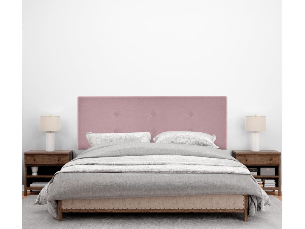 Laviecasa Aqualine fabric headboard with 2 button details, 160x50cm, fits 150/160cm beds - Salmon HUPR25387