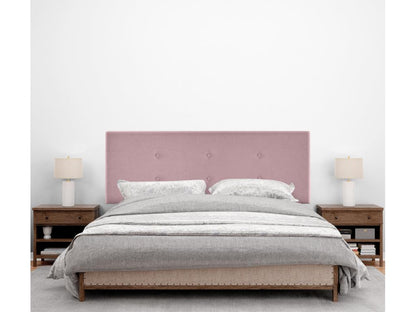Laviecasa Aqualine fabric headboard with 2 button details, 160x50cm, fits 150/160cm beds - Salmon HUPR25387