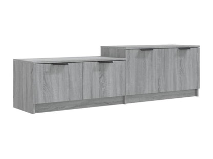 Meublori TV stand, grey, 158.5x36x45 cm, engineered wood