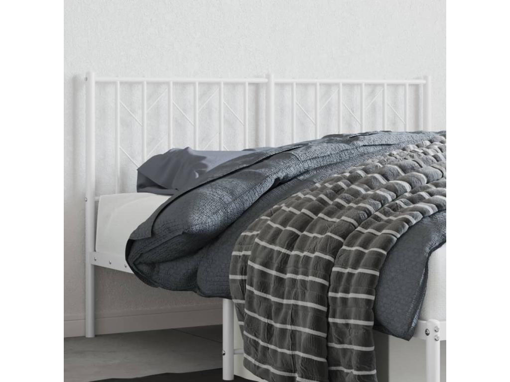 White metal headboard, 140 cm