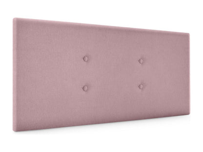 Meublori Aqualine fabric headboard with 2 button closures, 105x50cm, for 105cm beds - Salmon