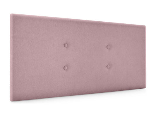 Meublori Aqualine fabric headboard with 2 button closures, 105x50cm, for 105cm beds - Salmon