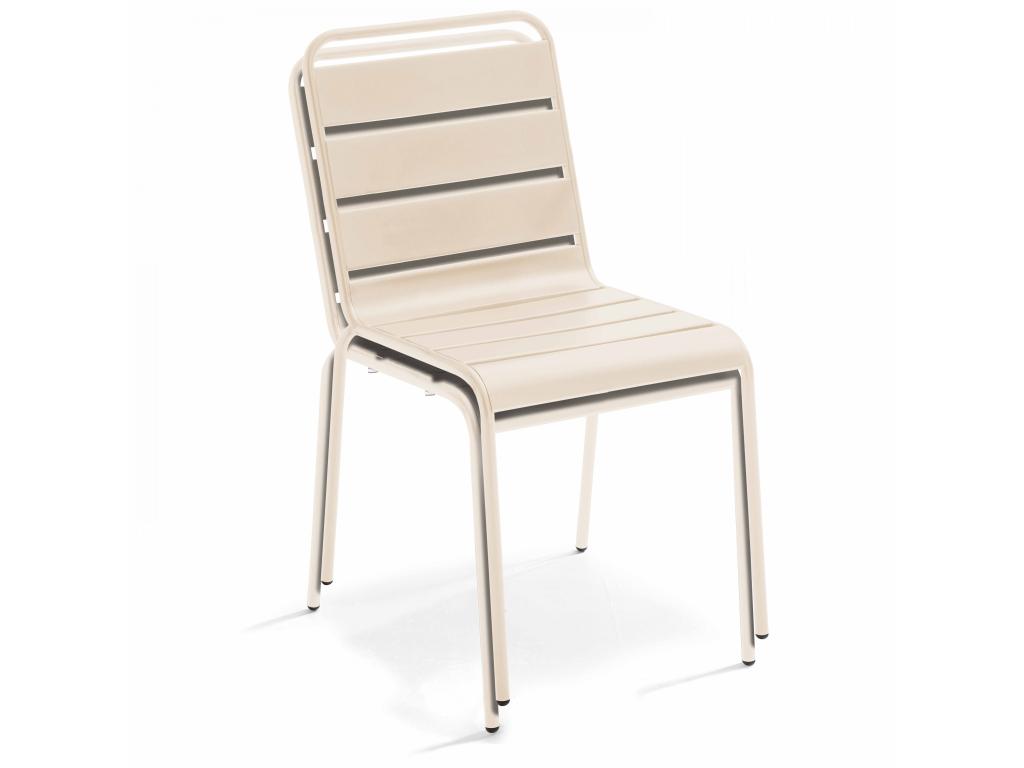 Ivory metal chair - Laviecasa JRAW45243