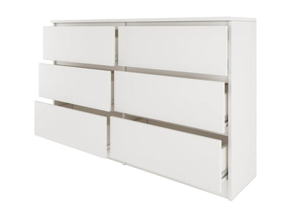 Laviecasa - Large 6-drawer bedroom chest - 30x120x77cm - Scandinavian style - Storage GVLZ31816