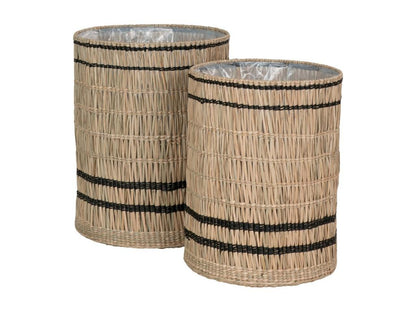 Set of 2 Vinh Brown Decorative Storage Baskets 40x40x51 cm Meublori