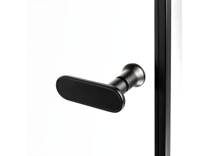 Laviecasa BLACK TIQN27890 130cm Black Hinged Shower Door