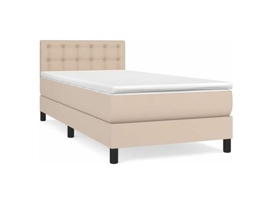 Meublori bed base with Cappuccino 90x200 mattress