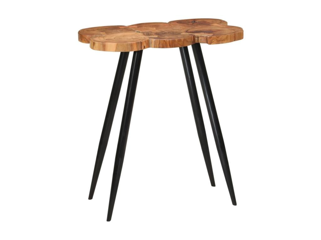 Log bar table 90x54x105 cm solid wood furniture