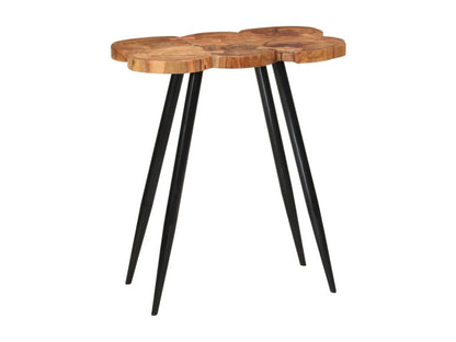 Log bar table 90x54x105 cm solid wood furniture