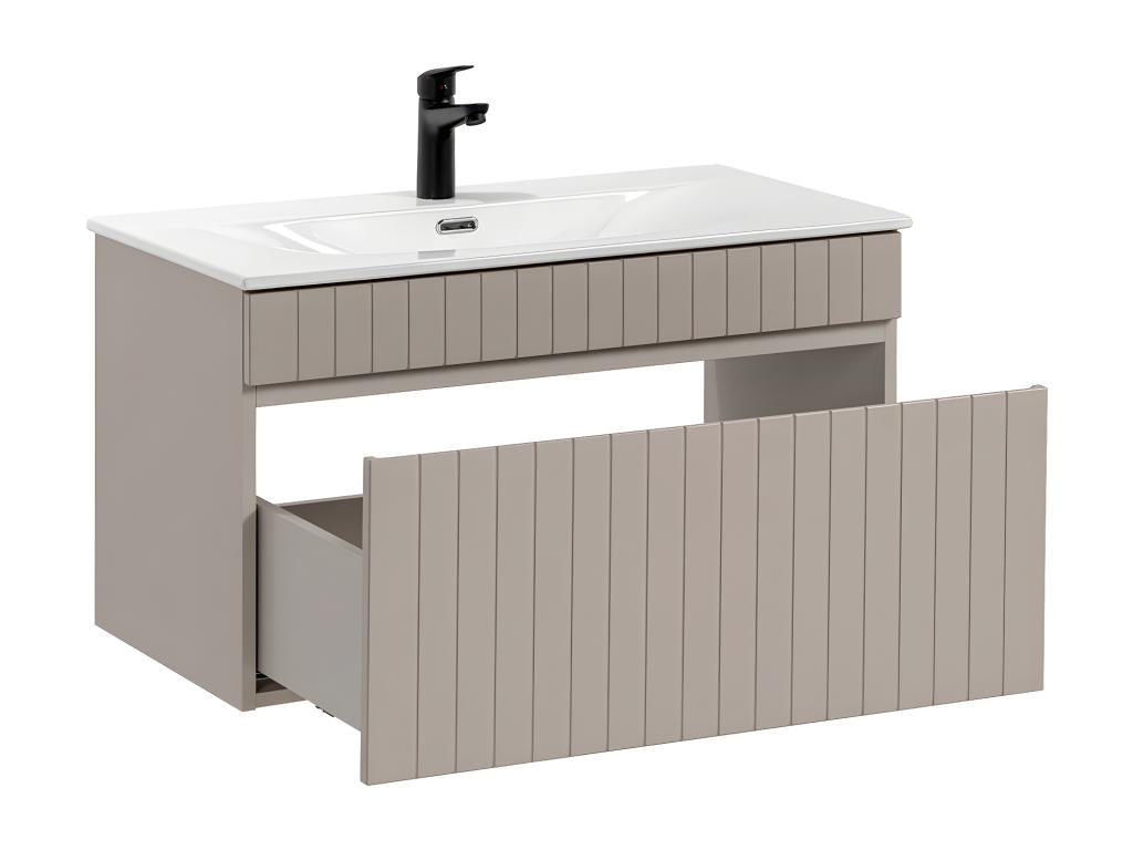 Laviecasa Cashmere BECH37685 80cm Single Inset Basin Vanity Unit
