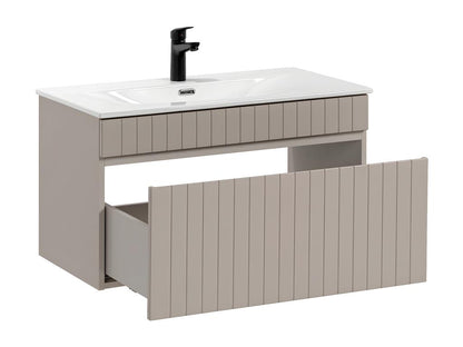 Laviecasa Cashmere BECH37685 80cm Single Inset Basin Vanity Unit