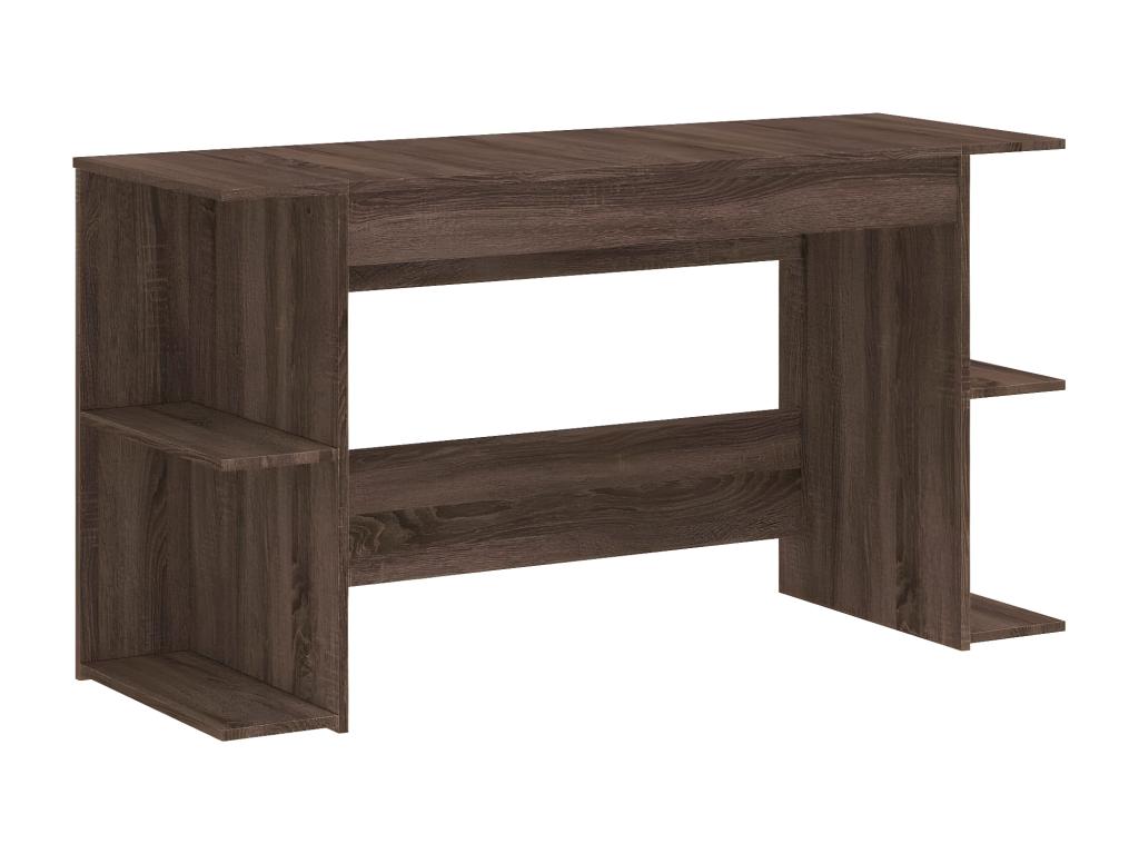 Oak brown desk 140x50x75 cm engineered wood UURX67770