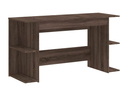 Oak brown desk 140x50x75 cm engineered wood UURX67770