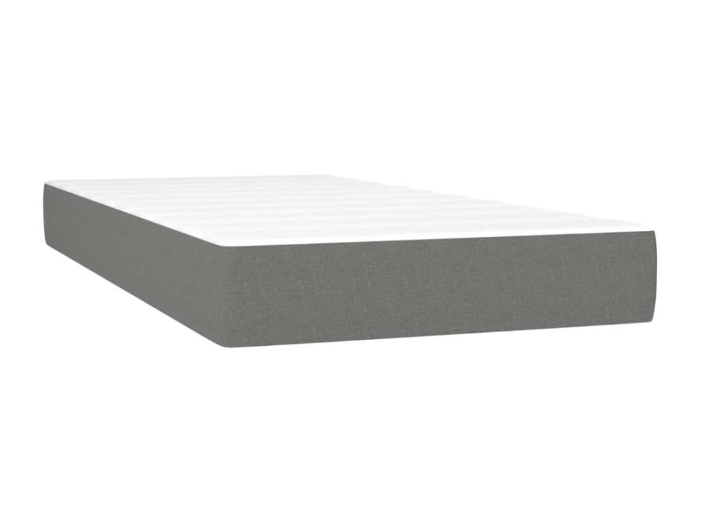 Laviecasa bed base with mattress, Dark Grey 90x200 cm, Fabric TYSI61008