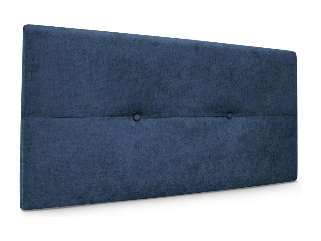 Meublori Aqualine Fabric Headboard with Buttons 95x50cm for 90cm Beds - Blue