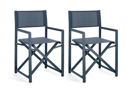 Outdoor Folding Director's Chairs, Set of 2 - Meublori