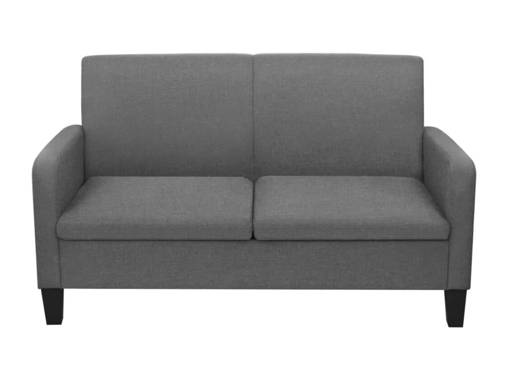 2-seater sofa 135x65x76 cm Dark Grey