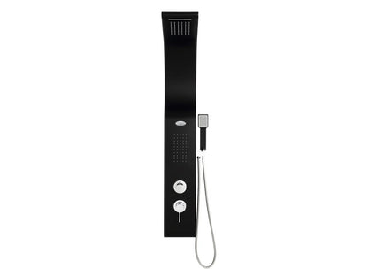 Hydromassage shower column - black - 20x132 cm - Laviecasa UOJW79593