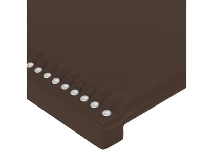 Brown Headboard 100x5x78/88 cm Faux Leather OCFG82733