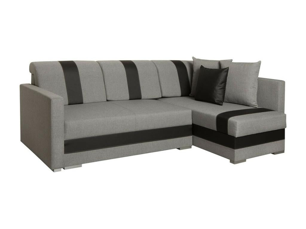 Edinburgh 100 Corner Sofa Light Brown Sleeping Function Bed Box 230x82cm