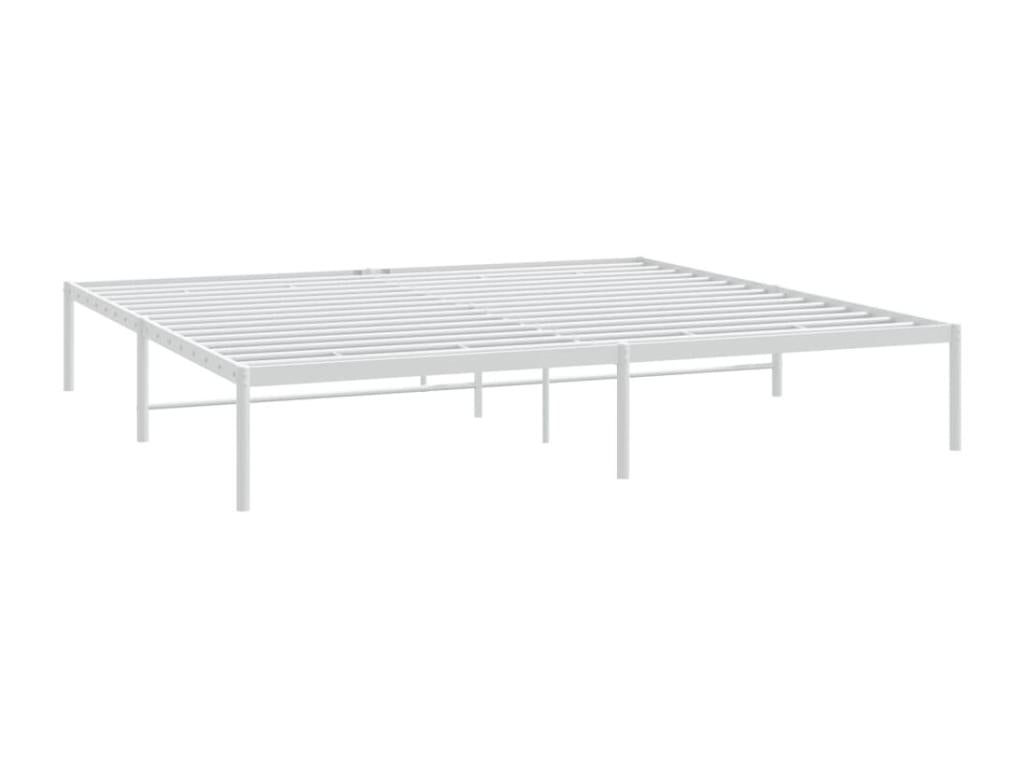 White metal bed frame 180x200
