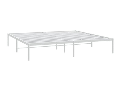 White metal bed frame 180x200