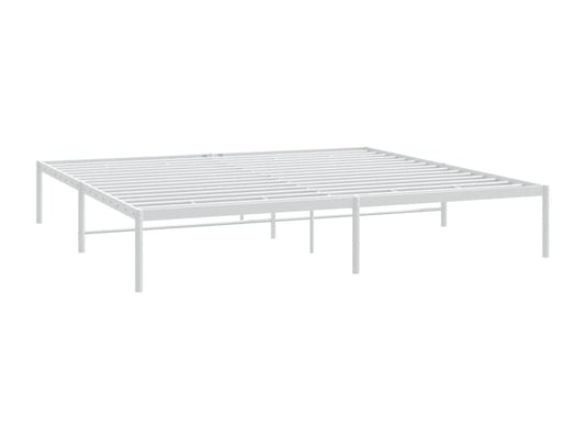 White metal bed frame 180x200
