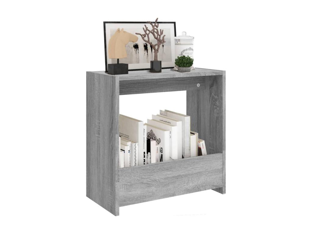 Meublori grey side table 50x26x50 Engineered wood
