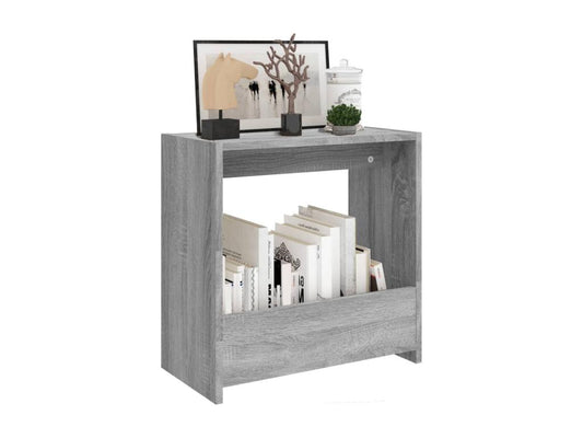 Meublori grey side table 50x26x50 Engineered wood