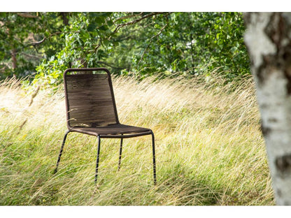 Laviecasa stackable garden chair, brown. TABT60705