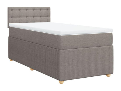 Meublori bed base with Meublori 90x190 cm mattress, fabric