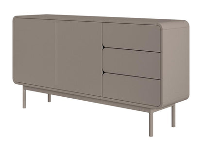 Chest of drawers - 154 cm with three drawers - dark beige - ORO