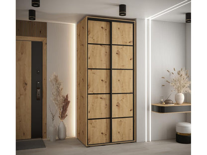 Meubiana 4 Sliding Door Wardrobe 235.2/100/60 2 Doors Meubiana/Black