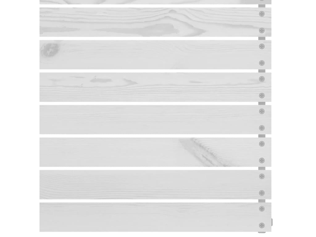 4-piece garden furniture set, white, solid pine wood, 14