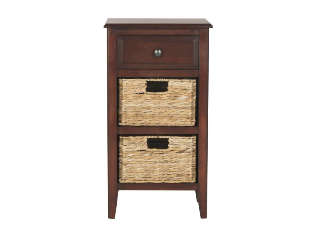 Red storage unit 40x30x65 cm - Meublori