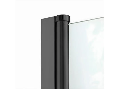 Laviecasa BLACK TIQN27890 130cm Black Hinged Shower Door