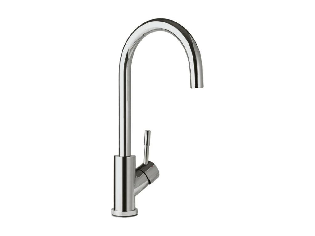 Meublori ET BOCH Umbrella kitchen faucet in polished solid steel