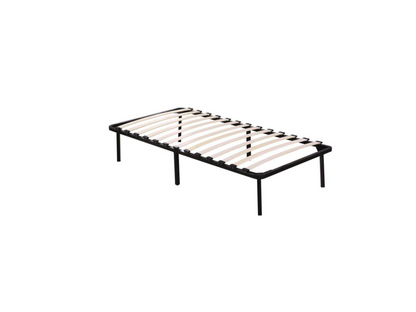 120x190 cm bed base, sturdy and comfortable, with a 9-legged metal frame, easy assembly, 1.2 mm thick.