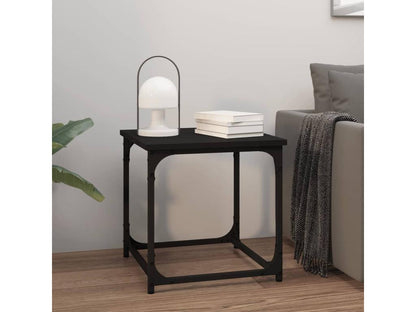 Black side table, 40x40x40 cm, engineered wood