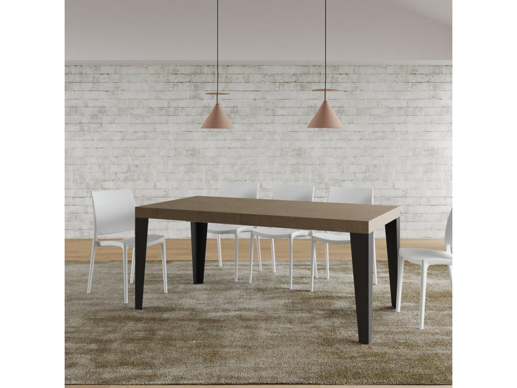 Extendable table 90x180/284 cm Flame Premium Meublori anthracite legs