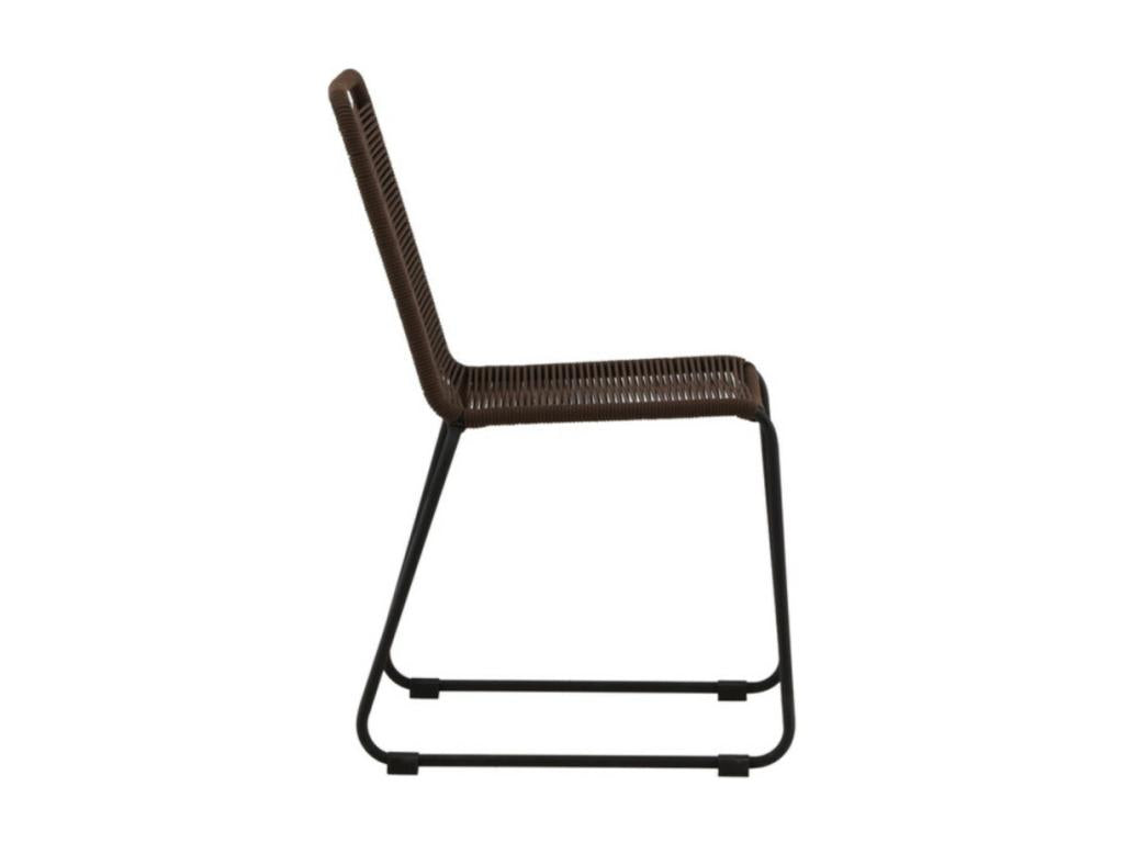 Laviecasa stackable garden chair, brown. TABT60705