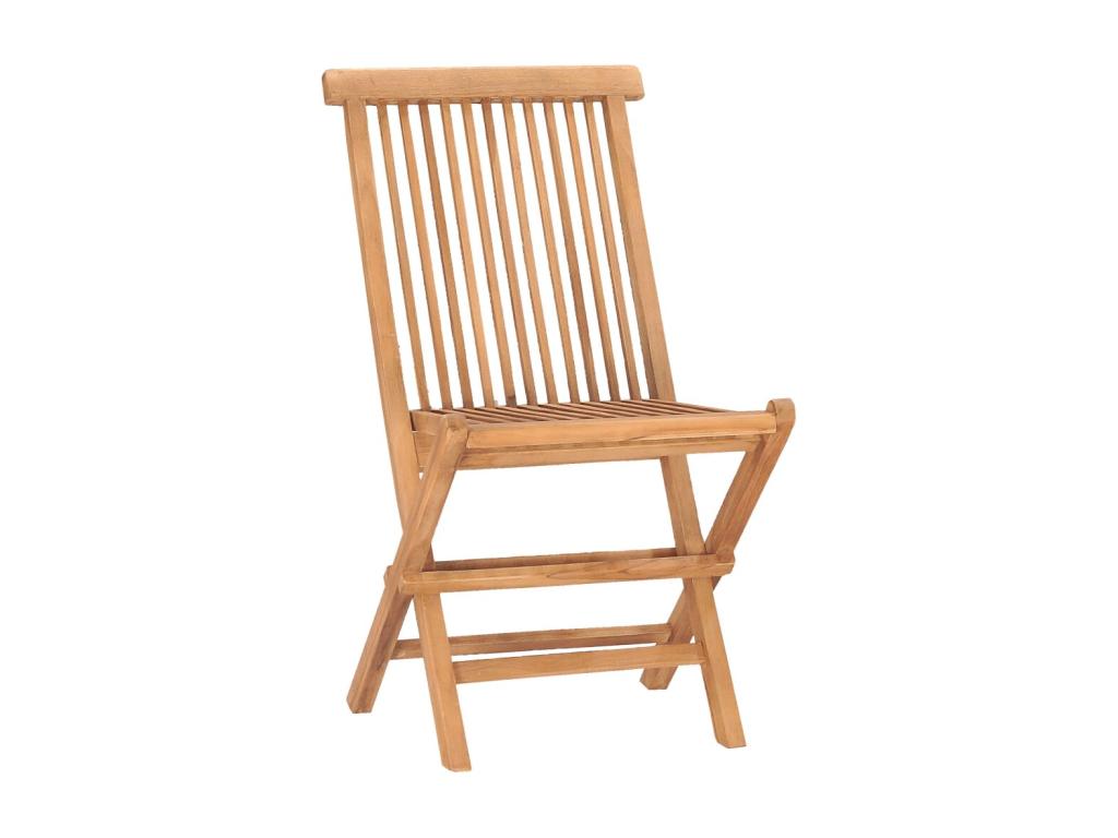 Folding outdoor dining set with cushions, 3 pieces, teak