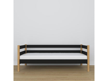 Wooden daybed N01 Black / Natural Oak 100x200