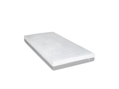 Meublori - Meublori 90x200 cm Set - High Density Foam Mattress, Metal Bed Base