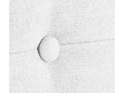 Meublori Aqualine Fabric Headboard with Buttons 160x50cm for 150/160cm Beds - White