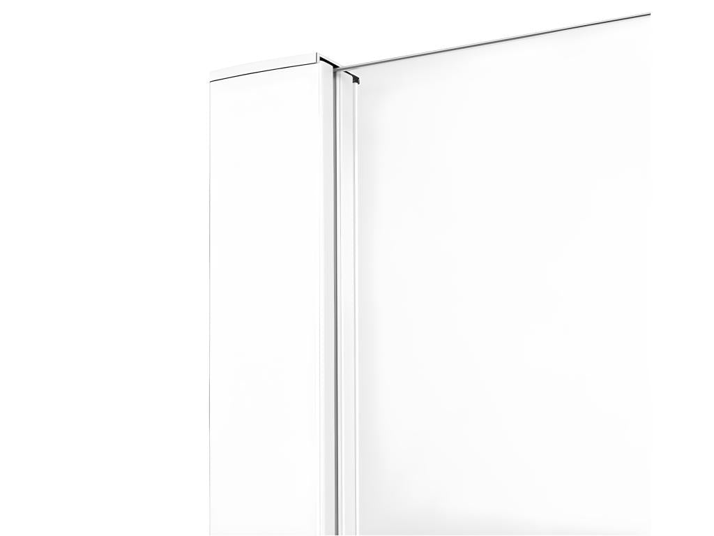 Martinique White 180cm Sliding Shower Door, Right-Hand Opening, 4 Panels