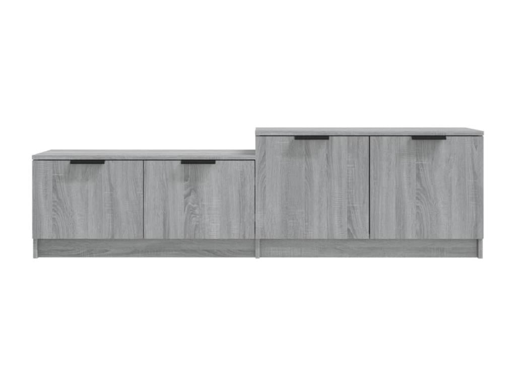 Meublori TV stand, grey, 158.5x36x45 cm, engineered wood