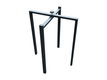 Meublori Extendable Dining Table - White - 4-Leg Base - 2 Thick Extension Leaves - Extends from 140 to 244cm