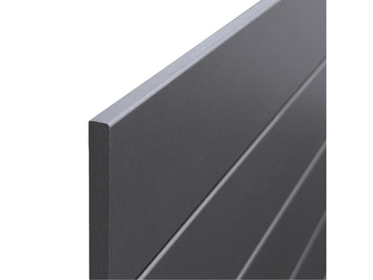 Meublori Recycled Wood Headboard DM Style Horizontal Pallet 105x46cm Beds 105 - Solid Grey